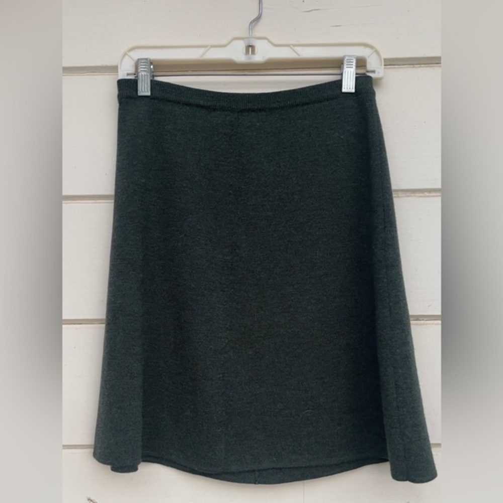 Vintage Forest Green Wool Skirt‎ Roberto Vianni for Neiman Marcus - Picture 2 of 4